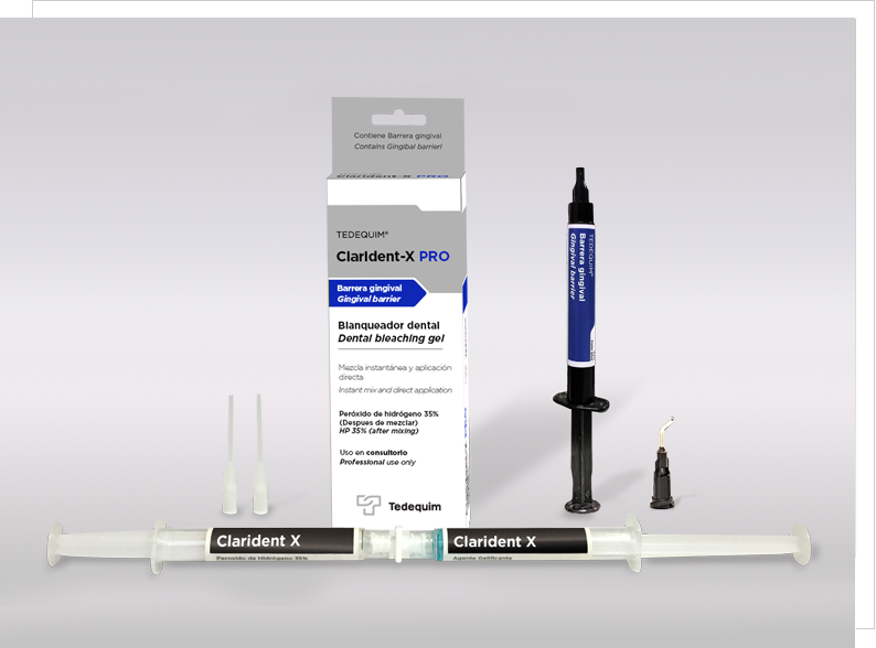 Clarident X PRO Blanqueador dental Peroxido de hidrogeno 35 automezclante